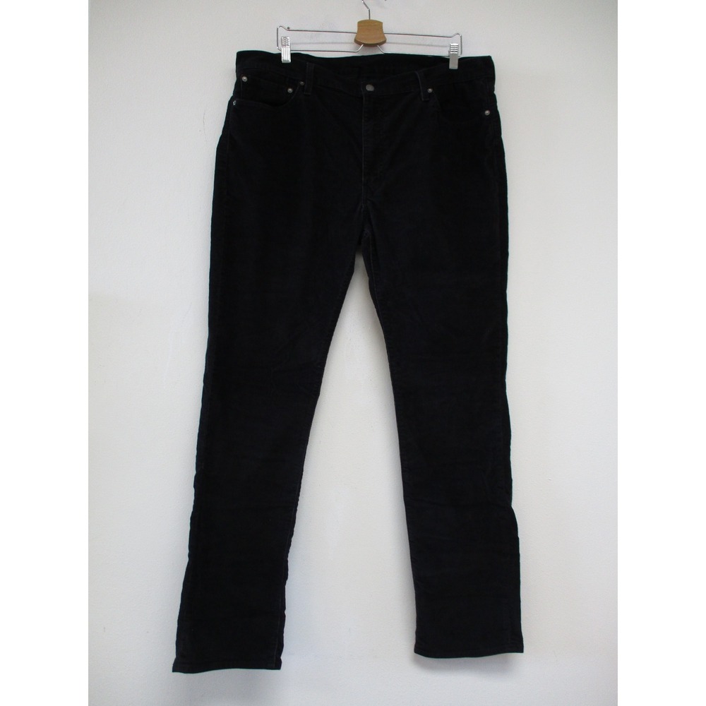 Levi's 511 Slim Fit Pants Mens W40 L34 Black Corduroy Stretch WaterLess Utility